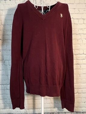 Vintage Abercrombie & Fitch Men’s V-Neck Sweater Y2K